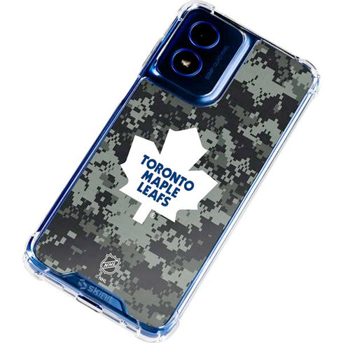 NHL Toronto Maple Leafs Camo Moto G 5G (2024) Clear Case