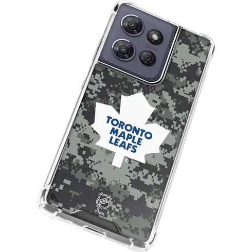 NHL Toronto Maple Leafs Camo Moto G Stylus 5G (2025) Clear Case