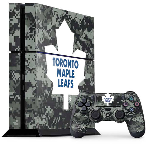 NHL Toronto Maple Leafs Camo PS4 Console and Controller Bundle Skin