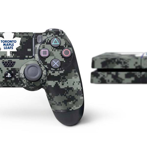 NHL Toronto Maple Leafs Camo PS4 Console and Controller Bundle Skin