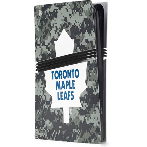 NHL Toronto Maple Leafs Camo PS5 Pro Console Skin