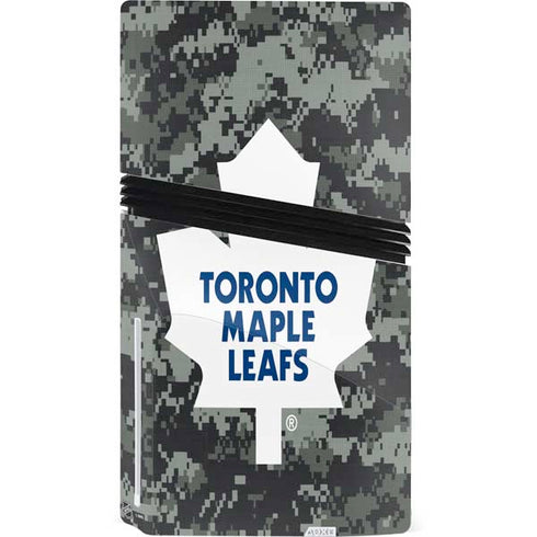 NHL Toronto Maple Leafs Camo PS5 Pro Disk Bundle Skin