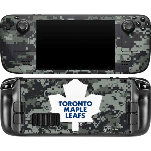 NHL Toronto Maple Leafs Camo Steam Deck Handheld Gaming Computer OLED Skin