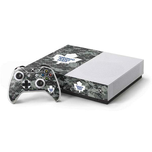 NHL Toronto Maple Leafs Camo Xbox One S All-Digital Edition Bundle Skin