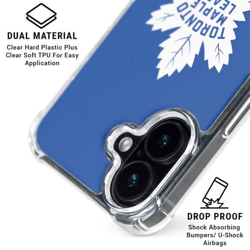 NHL Toronto Maple Leafs Color Pop iPhone 16 Plus Clear Case