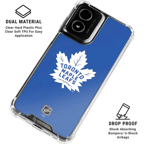 NHL Toronto Maple Leafs Color Pop Moto G Power 5G (2024) Clear Case