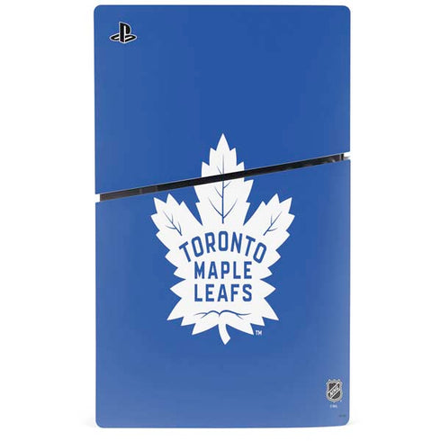 NHL Toronto Maple Leafs Color Pop PS5 Slim Digital Edition Console Skin