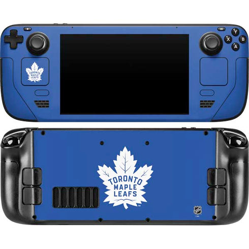 NHL Toronto Maple Leafs Color Pop Steam Deck Handheld Gaming Computer Skin