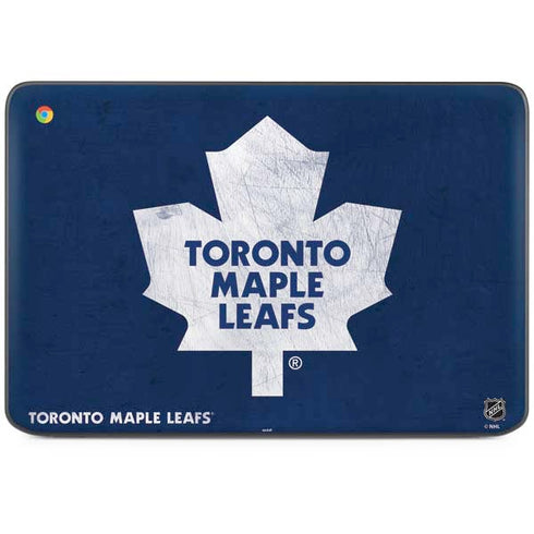 NHL Toronto Maple Leafs Distressed HP Chromebook Skin