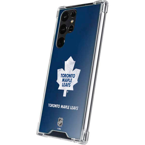 NHL Toronto Maple Leafs Distressed Galaxy S23 Ultra Clear Case