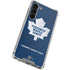 NHL Toronto Maple Leafs Distressed Galaxy S24 FE Clear Case