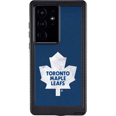 NHL Toronto Maple Leafs Distressed Galaxy S24 Ultra Waterproof Case