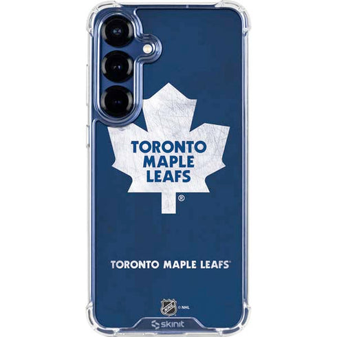 NHL Toronto Maple Leafs Distressed Galaxy S25 FE Clear Case