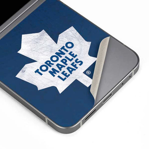 NHL Toronto Maple Leafs Distressed Galaxy Z Flip6 Skin