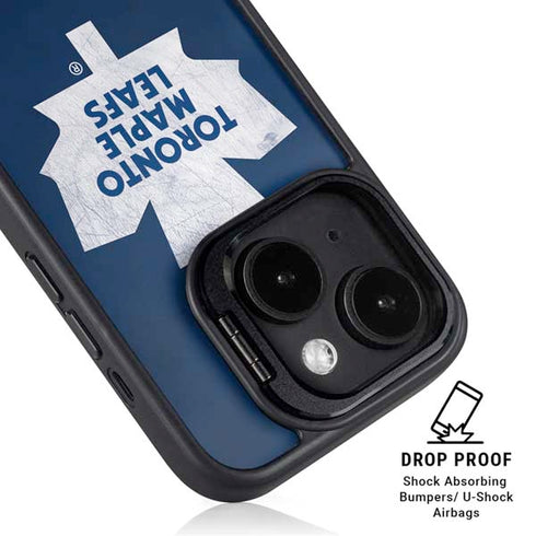 NHL Toronto Maple Leafs Distressed iPhone 13 Kickstand Case