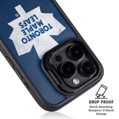 NHL Toronto Maple Leafs Distressed iPhone 13 Pro Kickstand Case
