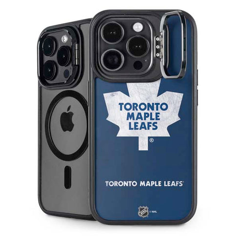 NHL Toronto Maple Leafs Distressed iPhone 13 Pro Max Kickstand Case