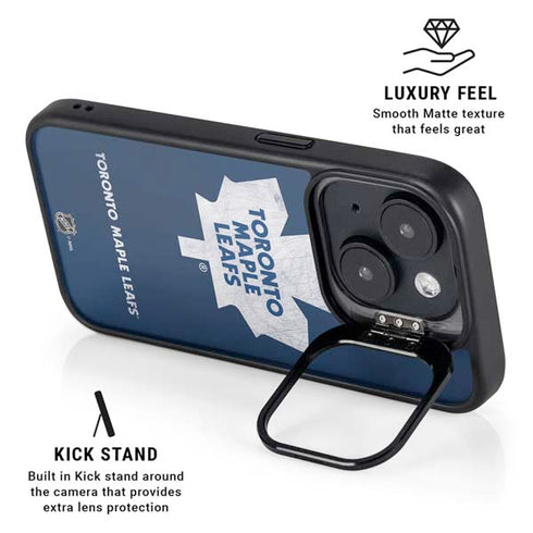 NHL Toronto Maple Leafs Distressed iPhone 14 Plus Kickstand Case