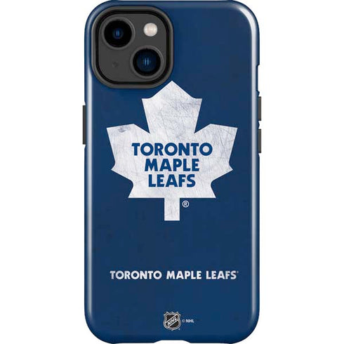 NHL Toronto Maple Leafs Distressed iPhone 15 Impact Case