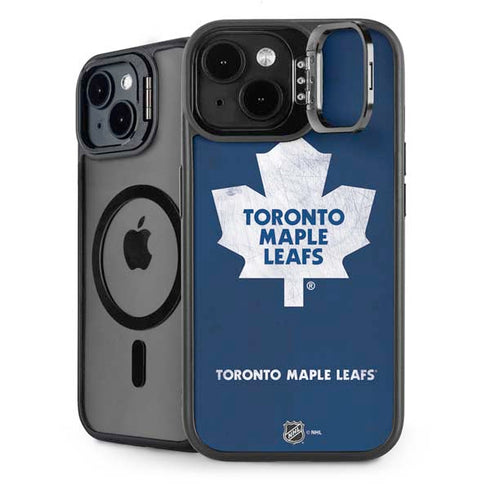 NHL Toronto Maple Leafs Distressed iPhone 15 Plus Kickstand Case