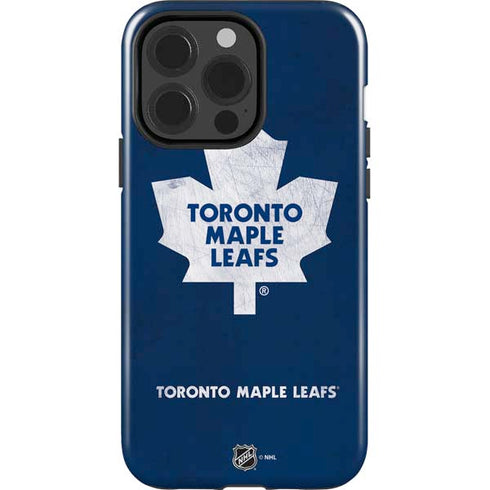 NHL Toronto Maple Leafs Distressed iPhone 15 Pro Impact Case