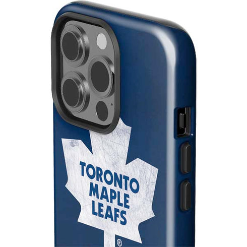 NHL Toronto Maple Leafs Distressed iPhone 15 Pro Impact Case