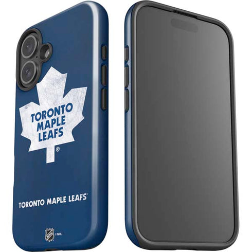 NHL Toronto Maple Leafs Distressed iPhone 16 Impact Case
