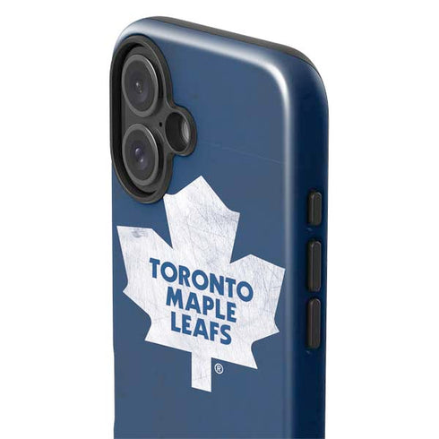 NHL Toronto Maple Leafs Distressed iPhone 16 Plus Impact Case