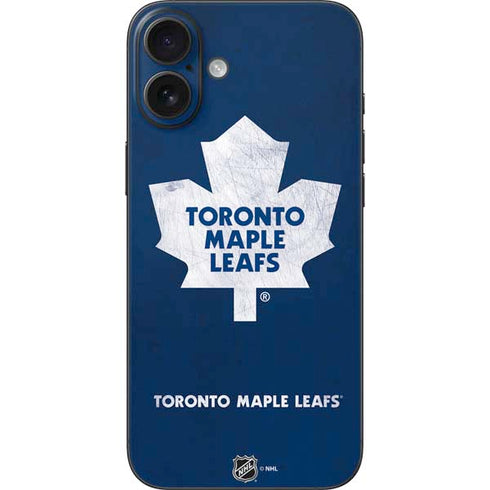 NHL Toronto Maple Leafs Distressed iPhone 16 Plus Skin