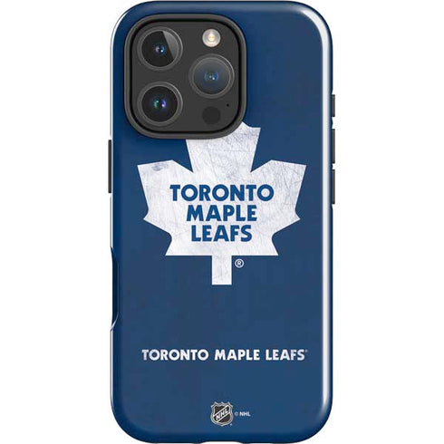 NHL Toronto Maple Leafs Distressed iPhone 16 Pro Impact Case