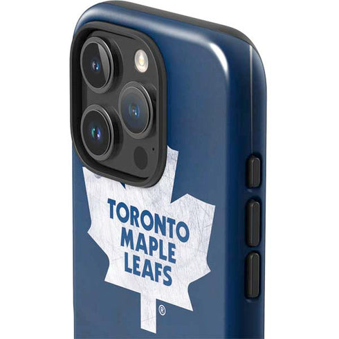 NHL Toronto Maple Leafs Distressed iPhone 16 Pro Max Impact Case
