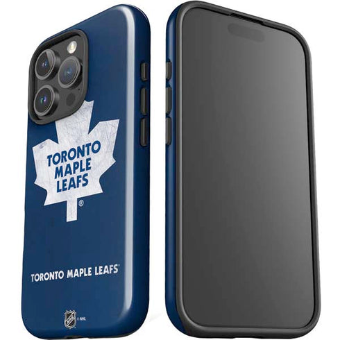 NHL Toronto Maple Leafs Distressed iPhone 16 Pro Max Impact Case