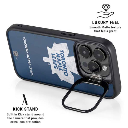 NHL Toronto Maple Leafs Distressed iPhone 16 Pro Max Kickstand Case