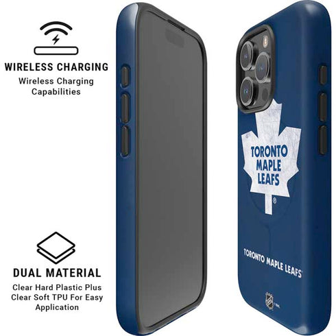NHL Toronto Maple Leafs Distressed iPhone 16 Pro Max Magsafe Impact Case