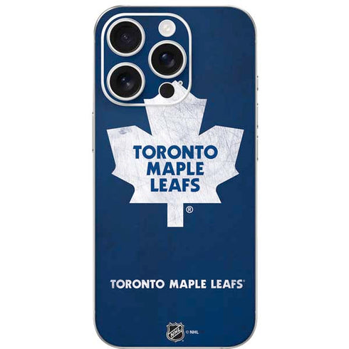 NHL Toronto Maple Leafs Distressed iPhone 16 Pro Skin