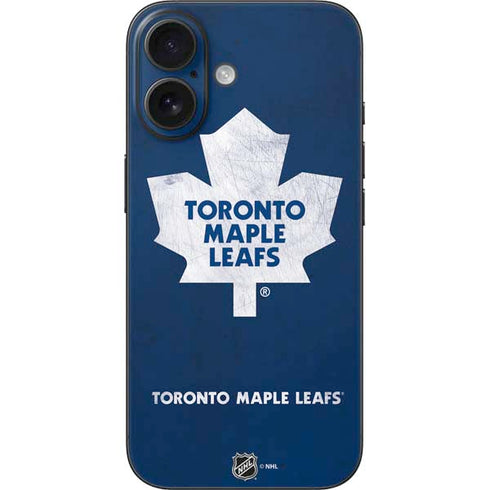 NHL Toronto Maple Leafs Distressed iPhone 16 Skin