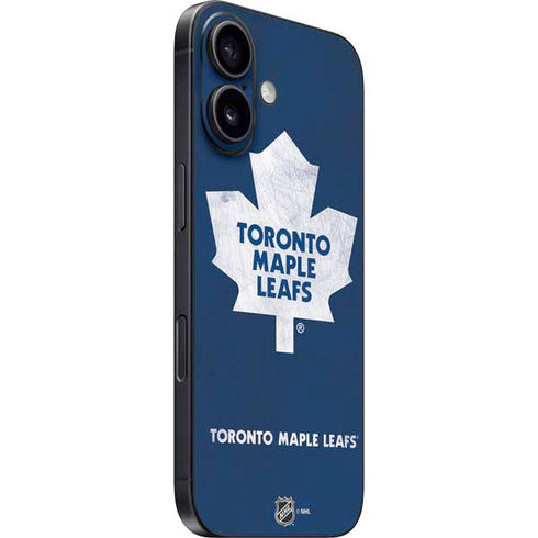 NHL Toronto Maple Leafs Distressed iPhone 16 Skin