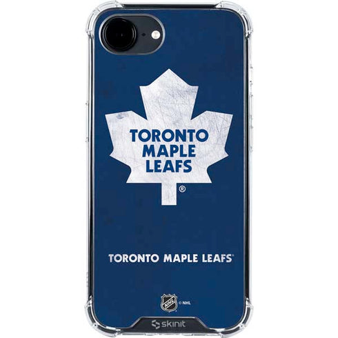 NHL Toronto Maple Leafs Distressed iPhone 16e Clear Case