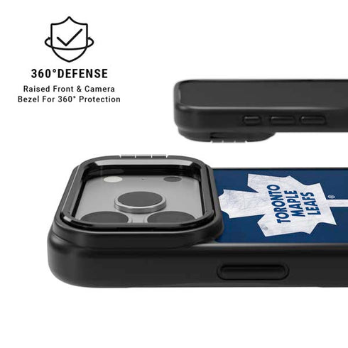 NHL Toronto Maple Leafs Distressed iPhone 17 Pro Kickstand Case