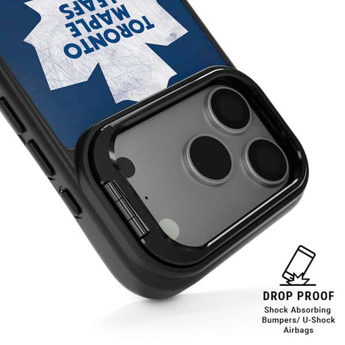 NHL Toronto Maple Leafs Distressed iPhone 17 Pro Kickstand Case