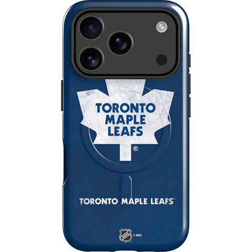 NHL Toronto Maple Leafs Distressed iPhone 17 Pro Magsafe Impact Case