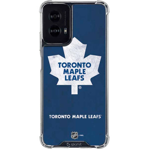 NHL Toronto Maple Leafs Distressed Moto G Power 5G (2024) Clear Case