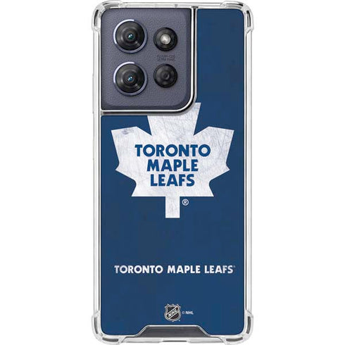 NHL Toronto Maple Leafs Distressed Moto G Stylus 5G (2025) Clear Case