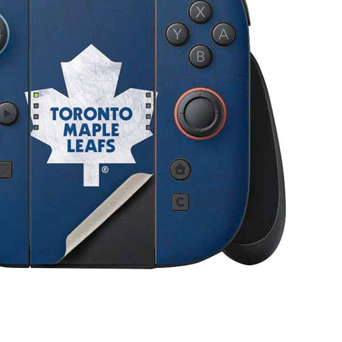 NHL Toronto Maple Leafs Distressed Nintendo Switch 2 (2025) Joy-Con Controller Skin