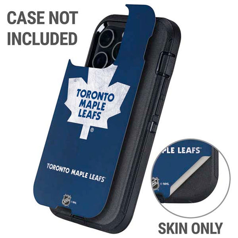 NHL Toronto Maple Leafs Distressed Otterbox Defender iPhone Skin