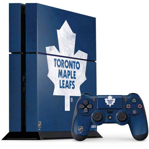 NHL Toronto Maple Leafs Distressed PlayStation PS4 Skins