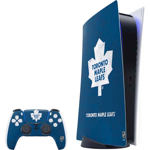 NHL Toronto Maple Leafs Distressed PlayStation PS5 Skins