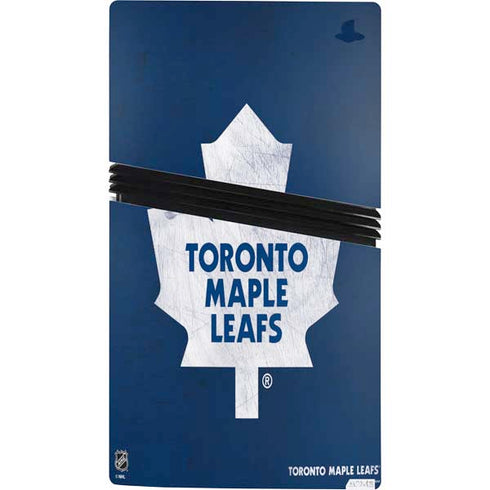 NHL Toronto Maple Leafs Distressed PS5 Pro Bundle Skin