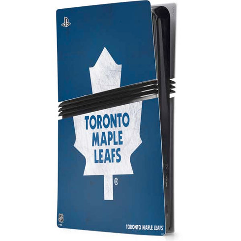 NHL Toronto Maple Leafs Distressed PS5 Pro Console Skin
