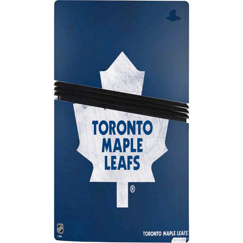 NHL Toronto Maple Leafs Distressed PS5 Pro Console Skin